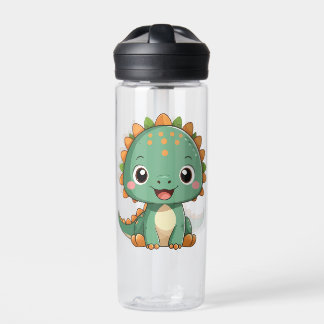 Cute Smiling Dinosaur Kids Water Bottle