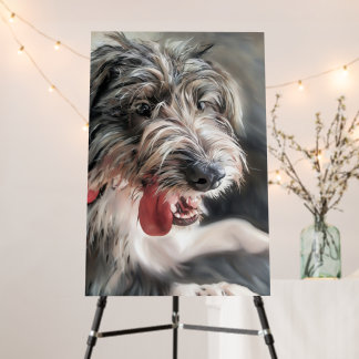 Cute Smiling  Doodle Dog Foam Boards