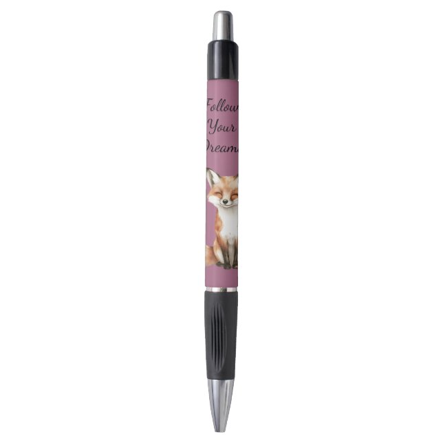 Cute Smiling Fox Pen (Front Vertical)