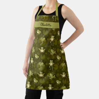 Cute Smiling Frog Apron
