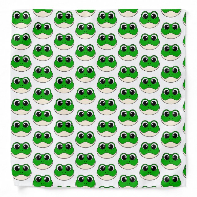 Cute Smiling Frog Bandana (Front)