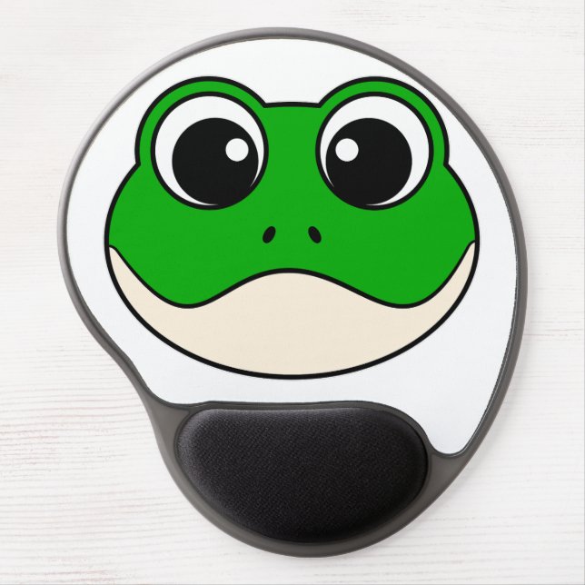 Cute Smiling Frog Gel Mouse Pad (Front)
