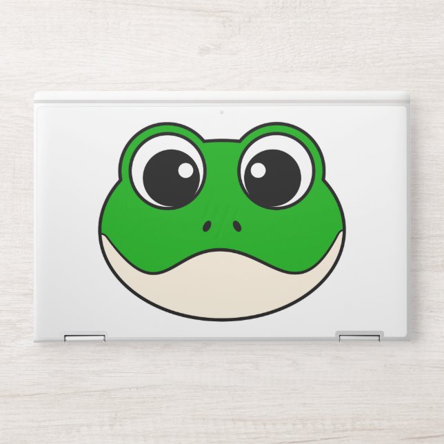 Cute Smiling Frog HP Laptop Skin (Front)