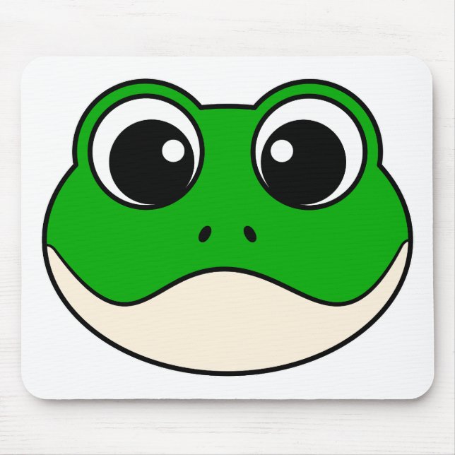 Cute Smiling Frog Mouse Pad (Front)