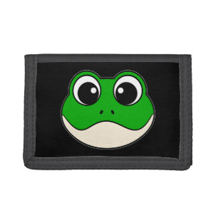 Cute Smiling Frog Tri-fold Wallet