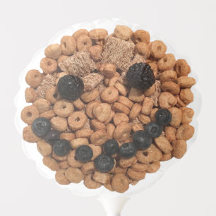 Cute Smiling Fruit and Cereal Face Balloon