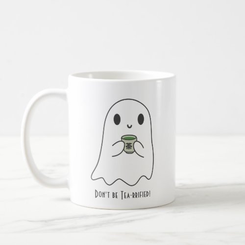 Cute Smiling Ghost  Japanese Tea Kanji Coffee Mug
