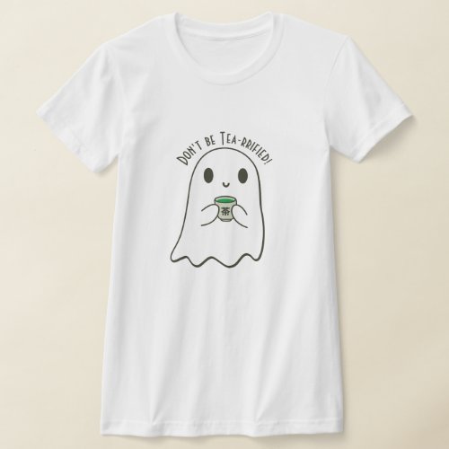 Cute Smiling Ghost  Japanese Tea Kanji T_Shirt