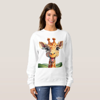 Cute smiling giraffe sweatshirt