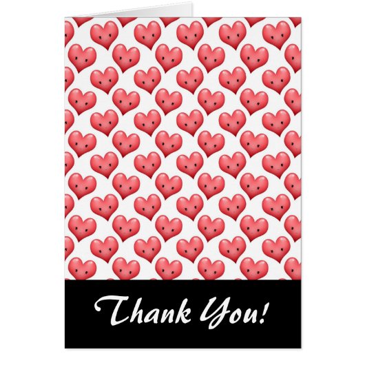 Cute Smiling Hearts Cards (Front)