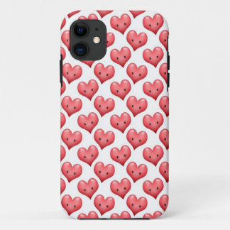 Cute Smiling Hearts iPhone 11 Case