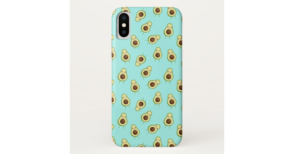Cute Smiling Kawaii Avocado Pattern Case Mate Iphone Case