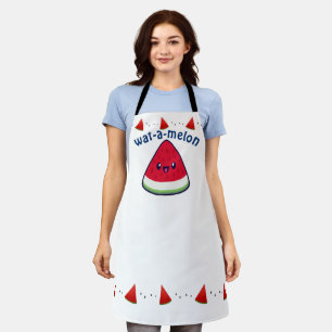 Cute Smiling Kawaii Watermelon Apron