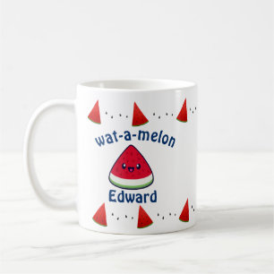 Cute Smiling Kawaii Watermelon Coffee Mug