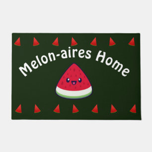 Cute Smiling Kawaii Watermelon Doormat