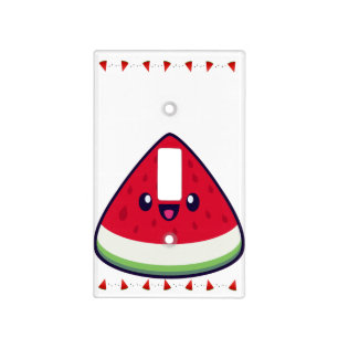 Cute Smiling Kawaii Watermelon Light Switch Cover