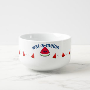 Cute Smiling Kawaii Watermelon Soup Mug