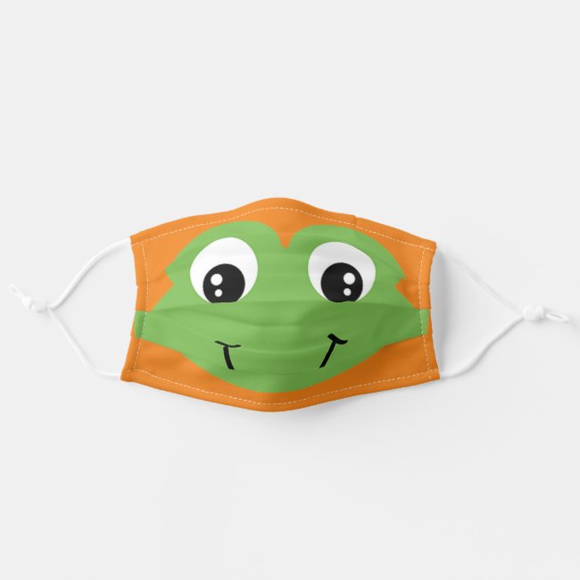 Cute Smiling Male Frog Face Design Face Mask