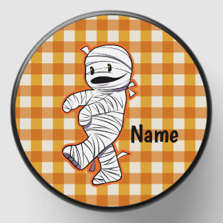 Cute smiling mummy mini candle favors