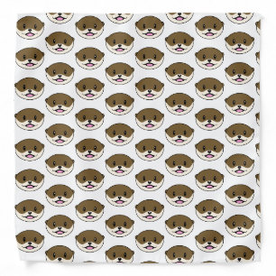 Cute Smiling Otter Bandana