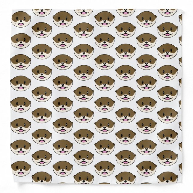 Cute Smiling Otter Bandana (Front)