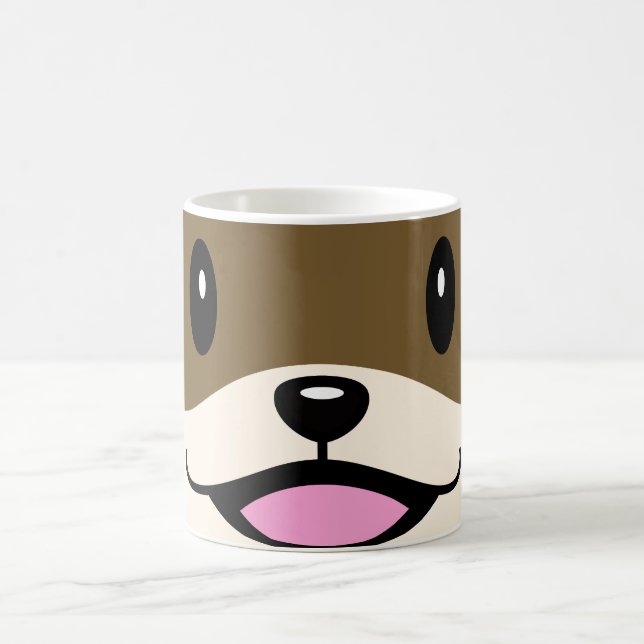Cute Smiling Otter Coffee Mug (Center)