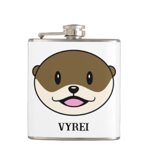 Cute Smiling Otter Flask