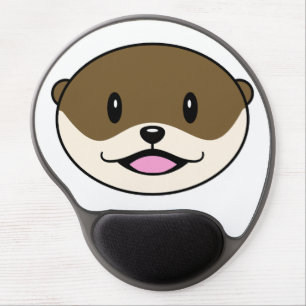 Cute Smiling Otter Gel Mouse Pad