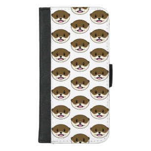 Cute Smiling Otter iPhone 8/7 Plus Wallet Case