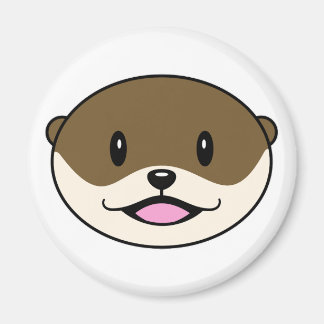 Cute Smiling Otter Magnet