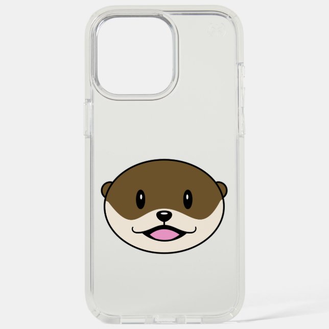 Cute Smiling Otter Speck iPhone Case (Front)