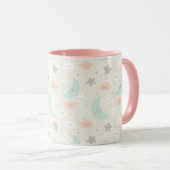 Cute Smiling Pastel Sky Pattern Mug (Front Right)