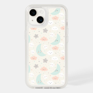 Cute Smiling Pastel Sky Pattern OtterBox iPhone 14 Case