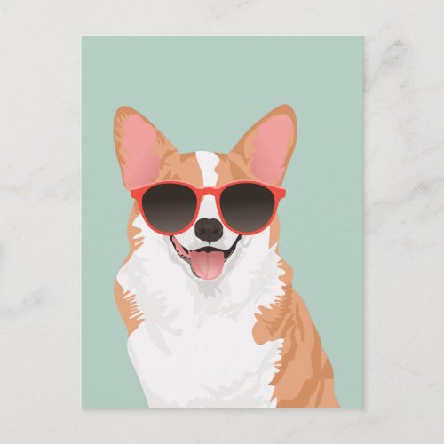 Cute Smiling Pembroke Welsh Corgi for Dog Lovers Postcard