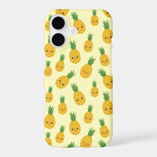 Cute Smiling Pineapples Pattern Phone Case (Back)