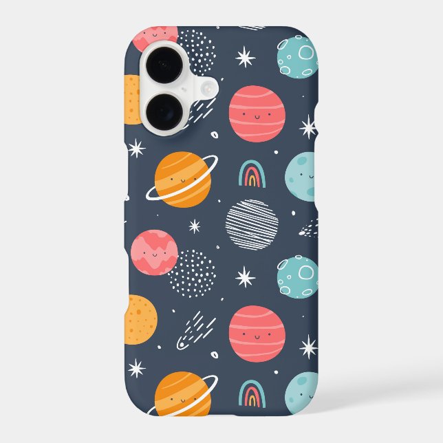 Cute Smiling Planet Pattern Samsung Galaxy Case (Back)