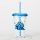 Pretty White Mother Swan in Lake With Baby Acrylic Tumbler | Zazzle