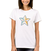 Cute Smiling Star Pastel Illustration T-Shirt