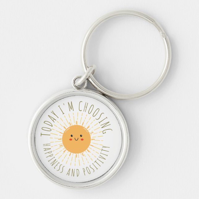 Cute Smiling Sun  Keychain (Front)