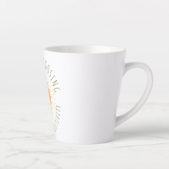 Cute Smiling Sun  Latte Mug (Right)