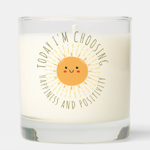 Cute smiling sun Scented Jar Candle