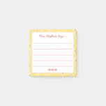Cute Smiling Sunshines With Hearts Teacher Name  Post-it Notes