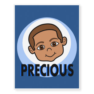 Cute Smiling Vector Graphics Boy Temporary Tattoo