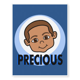 Cute Smiling Vector Graphics Boy Temporary Tattoo