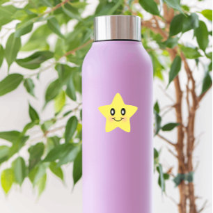 Cute Smiling Yellow Baby Star Sticker