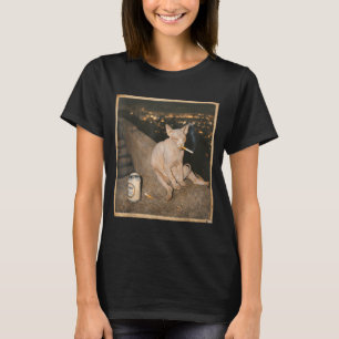 Cute Smoking Sphynx Cat Meme Funny T-Shirt