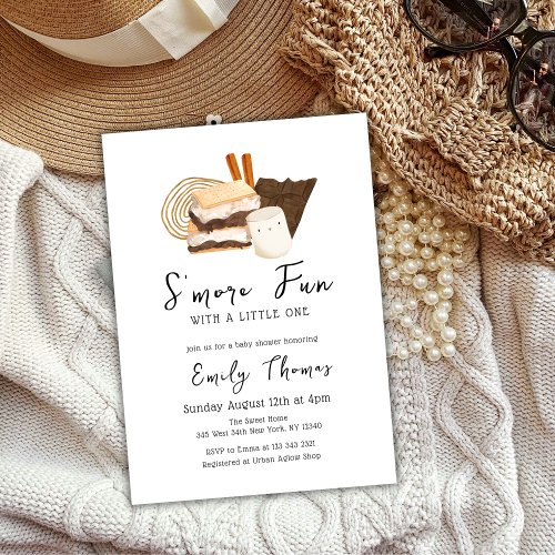 Cute Smore Fun Baby Shower Invitation