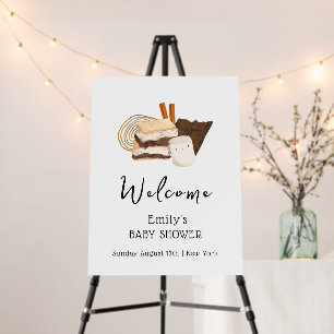 Cute S'more Fun Baby Shower Welcome Sign