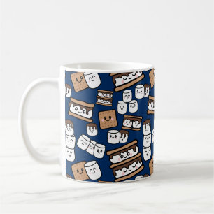 Cute Smores Marshmallow Illustration Coffee Mug