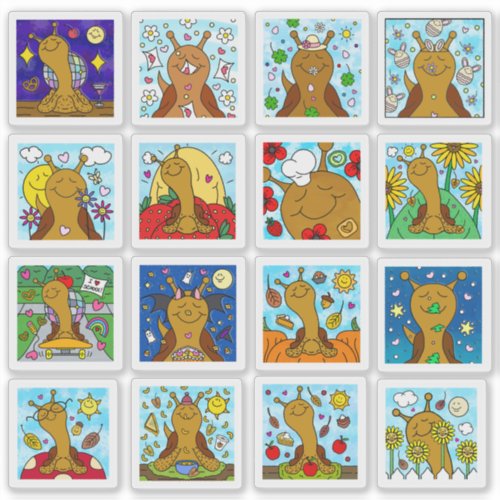 Cute Snail 2025 Tiny Art Series Sticker